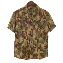 UNTITLED MEN アンタイトル メン 春夏★ 半袖 カモフラージュ柄 ミリタリー シャツ Sz.46 メンズのサムネイル