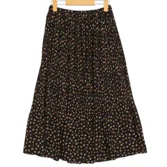 LOWRYS FARM ローリーズファーム 通年★ 小花柄 フローラル フレア ロング プリーツ ギャザー スカート Sz.F レディース