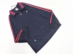 adidas アディダス ロゴ 刺繍 サイドライン トラック ジャケット sizeL/紺 ■◇ レディース