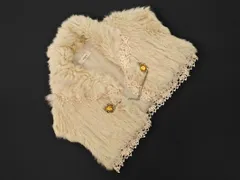 axes femme アクシーズファム ラビットファー パーティー 二次会 ボレロ カーディガン ライトベージュ ■■ レディース