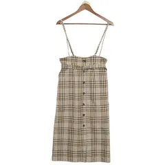 grove グローブ 通年 ベルト付き★ チェック ジャンスカ ワンピース Sz.M レディースのサムネイル