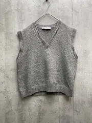 ZARA ザラ ニット ベスト sizeL/グレー  ■◇レディース