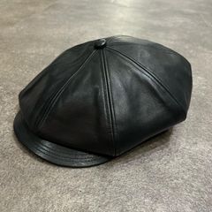 Schott ショット レザーキャスケット 黒 Lサイズ ニュースボーイ