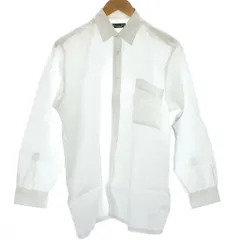 クリスチャンディオール Christian Dior ワイシャツ 白 ホワイト 長袖 ボタンダウン /GG ■ECD001