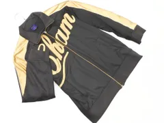 Champion チャンピオン トラック ジャケット sizeL/黒ｘゴールド ■◇ メンズ