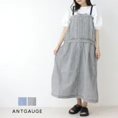 [50%OFF] アントゲージ Antgauge airデニムAラインサロペットワンピース GE503 ボトムス ジャンパースカート ロング丈 レディース 2025春夏 [返品・交換不可]