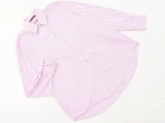 ZARA ザラ ストライプ オーバー 長袖 シャツ sizeXS/ピンク ■◇ レディース