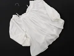 mystic ミスティック ボリュームスリーブ オフショルダー ブラウス シャツ sizeF/白 ■◇ レディース