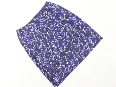 BALLSEY ボールジー トゥモローランド シルク混 総柄 タック スカート size36/ネイビー ■◇ レディースのサムネイル