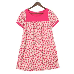 CHILD WOMAN チャイルドウーマン 春夏 ペチコート付き★ ハート フルーツ風柄 ワンピース チュニック Sz.F レディースのサムネイル