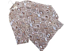 agnes b アニエスベー 総柄 シャツ 水色ｘダークブラウン ■◇ レディース