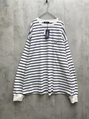 新品 HECT ヘクト ボーダー ビッグシルエット 胸ポケット 長袖 Tシャツ sizeM/白ｘ黒 ■◇メンズ