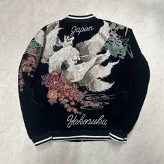 【希少】CUNE スカジャン 中綿 刺繍 激レア 2 希少 CUNE キューン 25周年 スカジャン 総柄 - メルカリ
