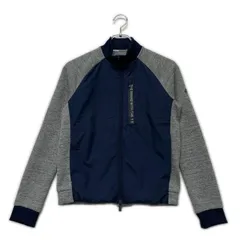 未使用品 レディース アディダスゴルフ adidas GOLF ブルゾン M 紺×グレー ダブルジップ