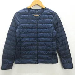 g■ユニクロ/UNIQLO ウルトラライトダウンコンパクトジャケット【M】紺/LADIES/H66【中古】■