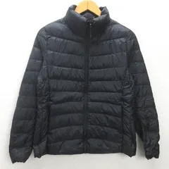 g■ユニクロ/UNIQLO ウルトラライトダウンジャケット【L】黒/men's/H64【中古】■
