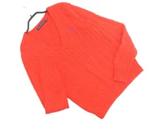 Ralph Lauren ラルフローレン ケーブル編み ニット セーター sizeS/赤 ■◇ メンズ