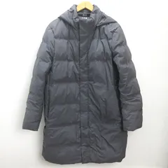 n■Bigサイズ■ユニクロ/UNIQLO 41990 シームレスダウンコート■灰【メンズXL】MENS/21【中古】