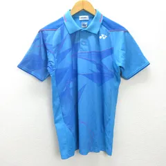 g■ヨネックス/YONEX 半袖ポロシャツ/スポーツウェア【M】青/men's/62【中古】■のサムネイル