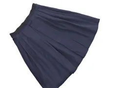 LANVIN ランバン Aライン 台形 スカート size38/紺 ■◇ レディース