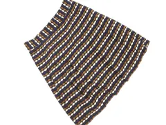SHIPS シップス 総柄 Aライン 台形 スカート sizeS/黒ｘベージュ ■◇ レディースのサムネイル