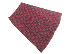 LAURA ASHLEY ローラ アシュレイ 花柄 ロング スカート size9/黒ｘ赤 ■◇ レディース