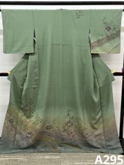 加賀友禅 鬼島武司 訪問着 落款入 雪月花 やまと扱い 正絹 躾糸付き 