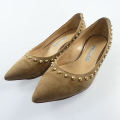 h*o様 美品✨ JIMMY CHOO スタッズ フラットパンプス ベージュ 3