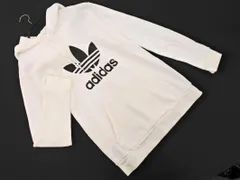 adidas originals アディダスオリジナルス ロゴ プルオーバー パーカー sizeM/白 ■◇ メンズ
