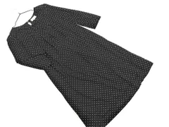Aylesbury アリスバーリー ドット ウエストリボン ワンピース size11/黒 ■◇ レディース