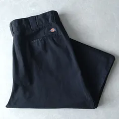 ■古着 Dickies ディッキーズ 874BK ワークパンツ チノ ORIGINAL FIT ブラック 黒 W40L32【D1765】