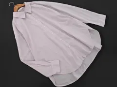 earth music&ecology アースミュージック＆エコロジー ストライプ チュニック シャツ sizeF/ラベンダー ■◇ レディース