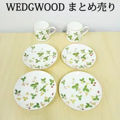 WEDGWOOD　ウェッジウッド　ワイルドストロベリー　プレート　ティーカップ　6点セットのサムネイル