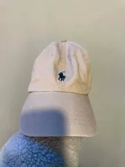 ポロラルフローレン アイボリー ベースボールキャップ