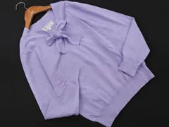 Rope Picnic ロペピクニック ボウタイ ニット セーター size40/ラベンダー ■◇ レディース