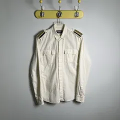 バルマン BALMAIN 肩章 ミリタリー コットン シャツのサムネイル