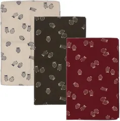 Y's factory ハンカチ メンズ 日本製 和柄 3枚セット 綿100％ 大判 53cm コットン ハンドタオル 吸水速乾 薄手 ビジネス ギフト プレゼント 和風ハンカチ (3枚セットR,  ノーマル)