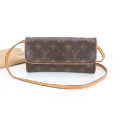 ルイヴィトン モノグラム ポシェット ツイン PM M51854 レザー ショルダーバッグ 斜め掛け クロスボディ レディース EEE DU49-1【中古】