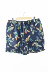 パタゴニア Patagonia 19SS BAGGIES SHORTS 鳥 花柄 バギーズ ショーツ ハーフパンツ 58034SP19 L 紺 ネイビー ブランド古着ベクトル 中古●260220