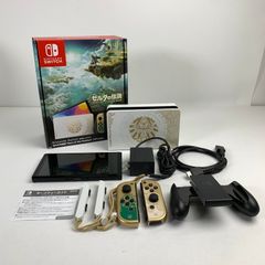 [중고품] Nintendo Switch 닌텐도 스위치 (유기 EL 모델) 본체 젤다의 전설 티아즈 오브 더 킹덤 에디션 [034-260410-mh-01-fuz]