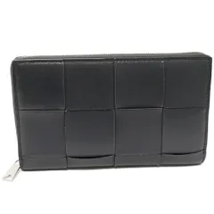 ボッテガヴェネタ ラウンドファスナー長財布(小銭入れあり) イントレチャート カセット ジップアラウンドウォレット カーフ アルドアーズxサイプレス 814649VBWD52073