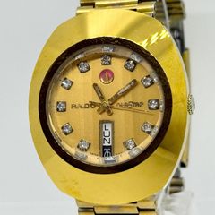 未使用級】RADO ラドー ダイヤスター 自動巻き メンズ腕時計 ゴールド