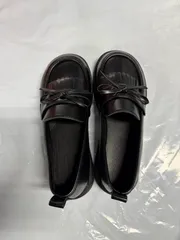 子供用の靴・ブラック・37サイズ 23.5cm  Q-000889	bu1