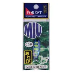 FOREST フォレスト MIUネイティブあわび 4.2g 厚板 No8 ブルーイエローパーマークのサムネイル