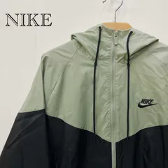 NIKE ナイキ ウィンドランナー フーディ ナイロンジャケット  ブラック グリーン Lサイズ メンズ ファッション _208023