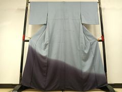 未着用 斉藤三才 小紋 身丈 裄 ぼかし グラデーション 着物 063b 