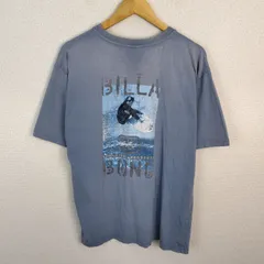BILLABONG ビラボン 半袖 Tシャツ バックプリント ブルー Lサイズ メンズ 古着 ストリート アメカジ