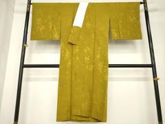 米沢琉球紬】正絹 アンサンブル 着物＆羽織 伝統工芸 米琉 幾何学模様 