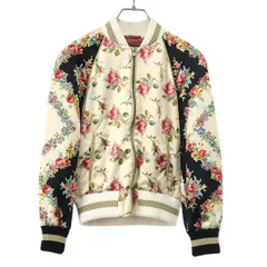 GUCCI グッチ GUCCI FICATION フラワーシルクボンバージャケット 507645 ZKK87 アイボリー×ブラック 38のサムネイル