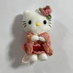 ★ 希少 Hello Kitty ハローキティ 京都限定 ご当地マスコット ミニ 着物 限定品 サンリオ  約9cm 現状品